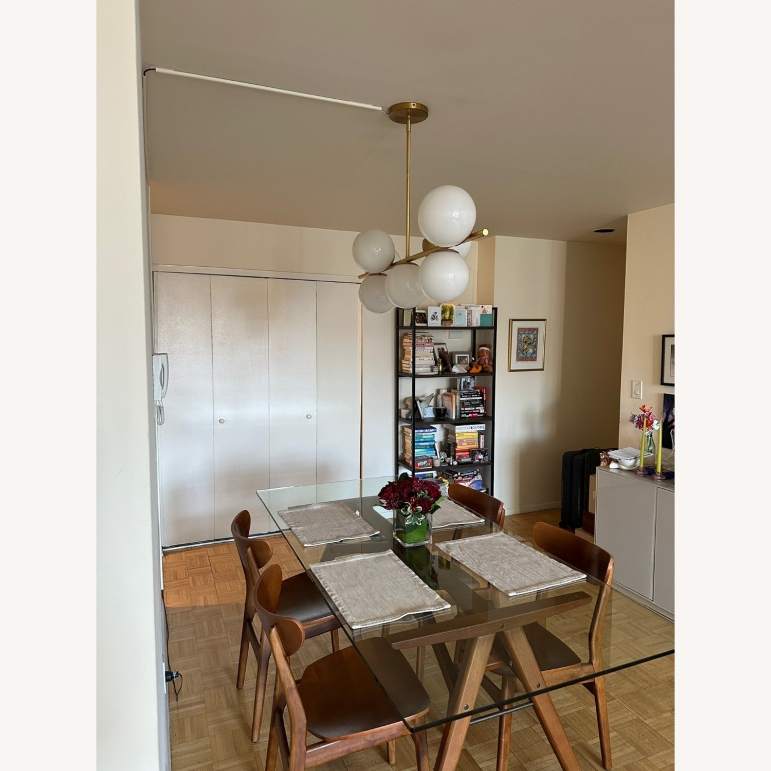 West Elm Jensen Glass Dining Table - 76" - image-8