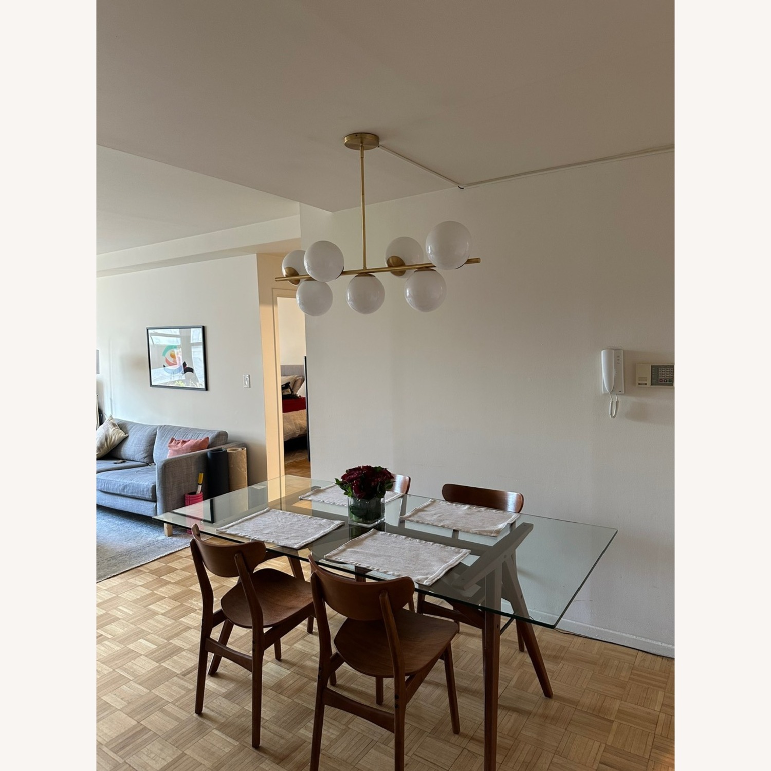 West Elm Jensen Glass Dining Table - 76" - image-14