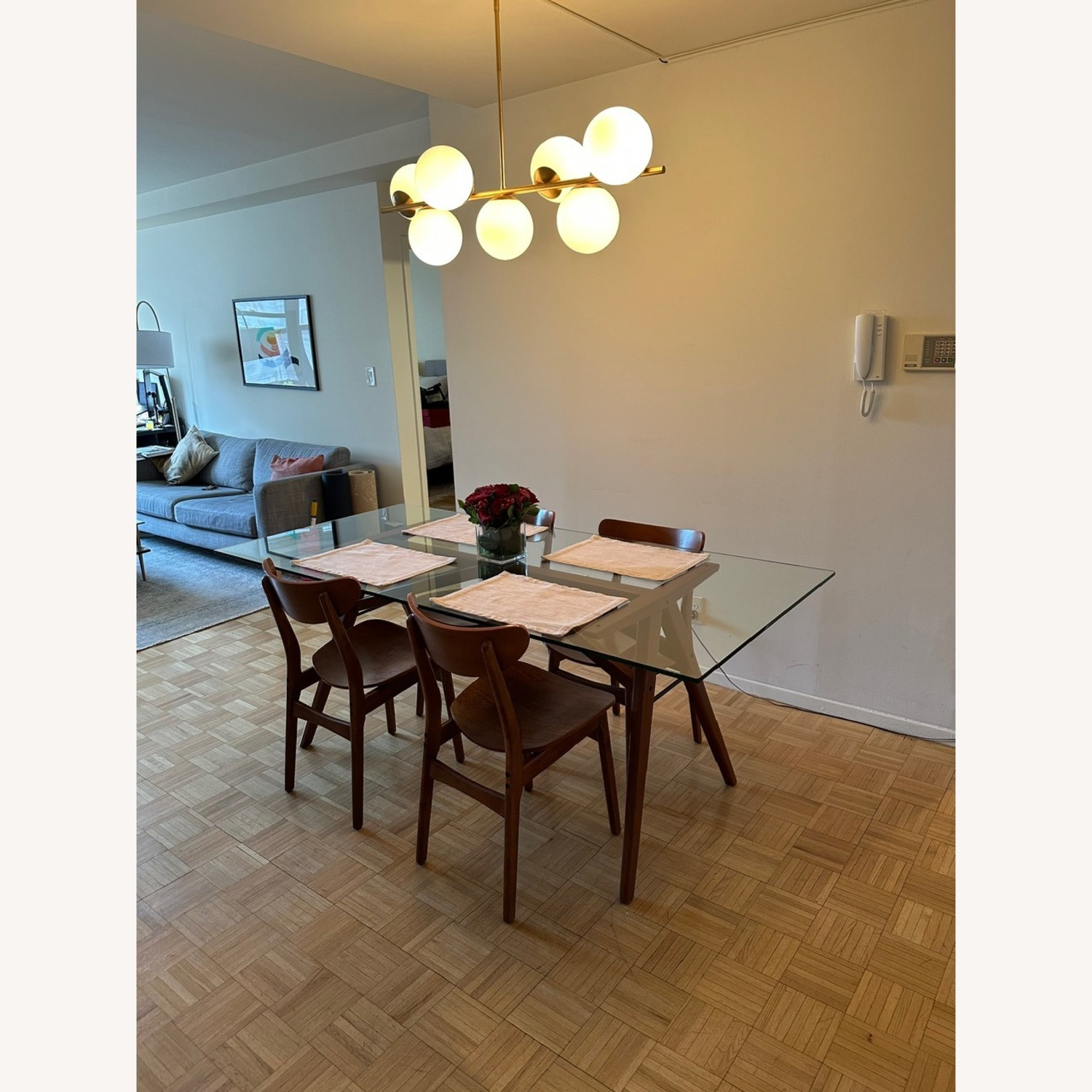 West Elm Jensen Glass Dining Table - 76" - image-11