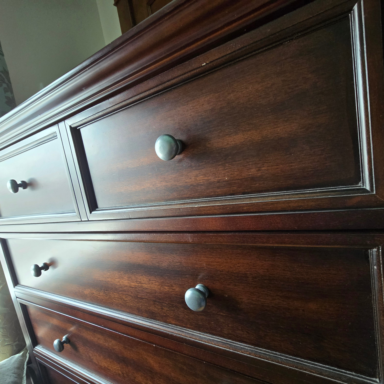HOM Furn Mahogany Finish Dresser  - image-1