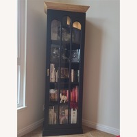 Hutch/Glass Cabinet Solid Pine Wood, European Import