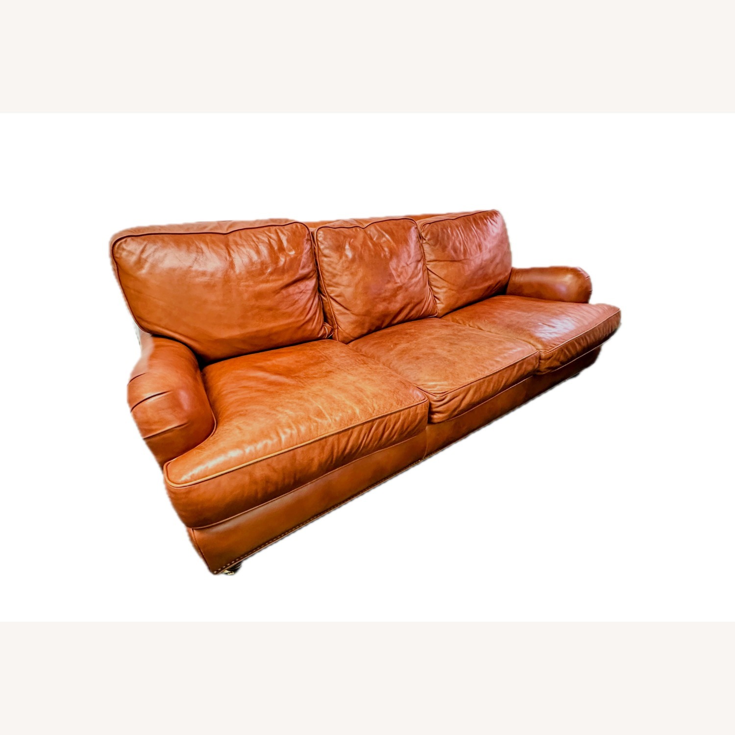 Hancock & Moore Cognac Leather 3-Seater Sofa 84” - image-2