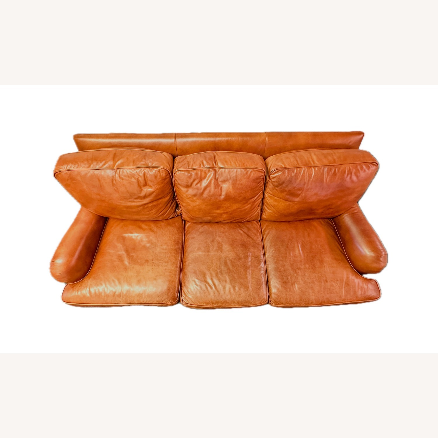Hancock & Moore Cognac Leather 3-Seater Sofa 84” - image-4