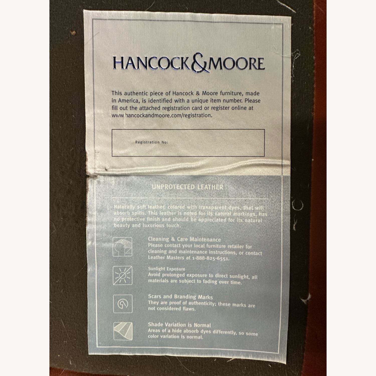 Hancock & Moore Cognac Leather 3-Seater Sofa 84” - image-5