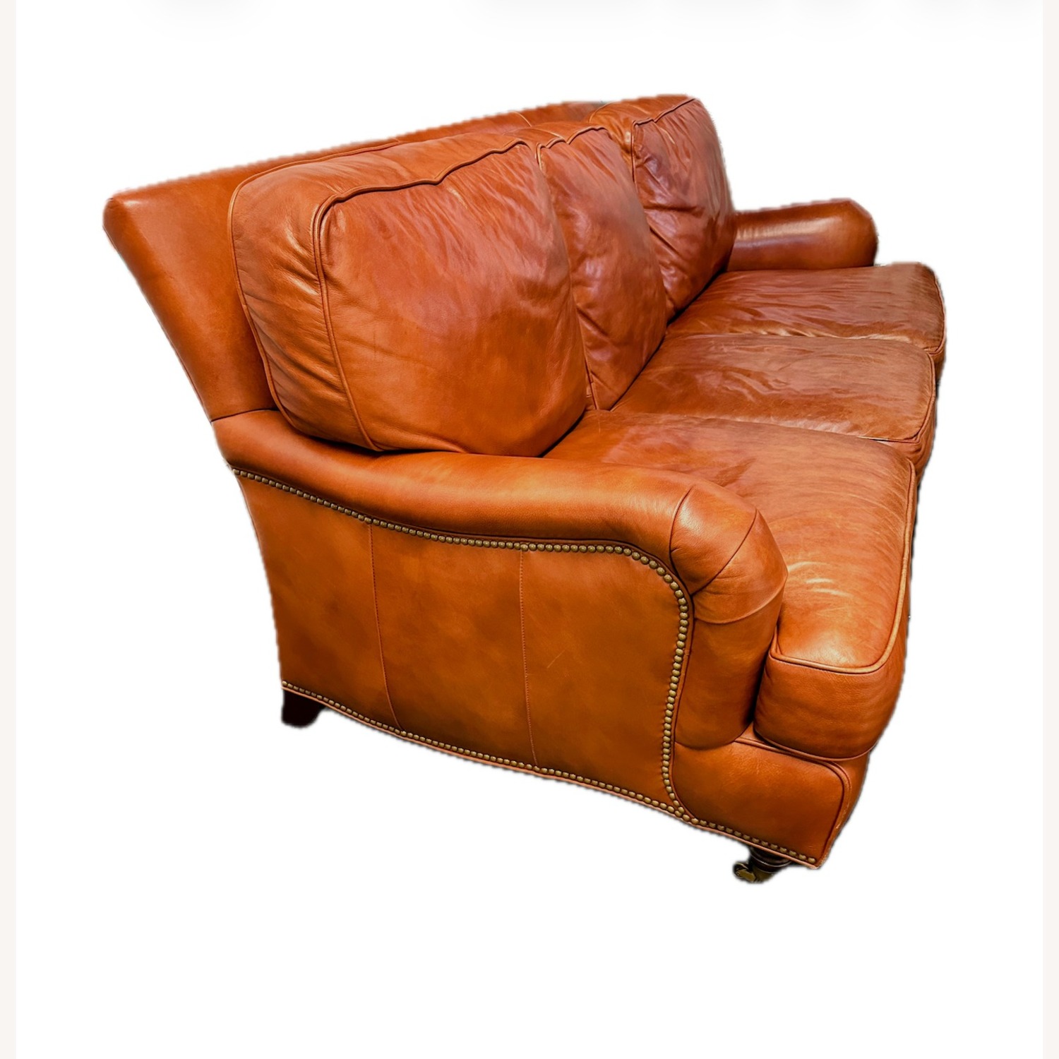Hancock & Moore Cognac Leather 3-Seater Sofa 84” - image-3