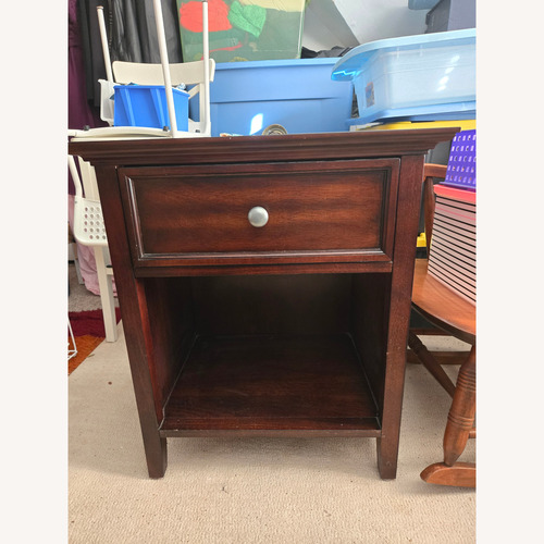 Used HOM Furniture Spencer Mahogany Finish Nightstand for sale on AptDeco