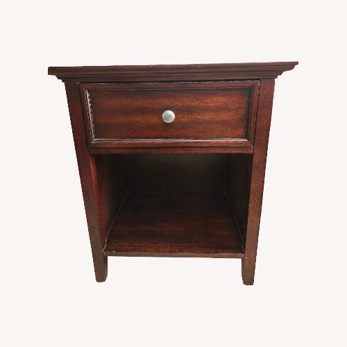 Used HOM Furniture Spencer Mahogany Finish Nightstand for sale on AptDeco