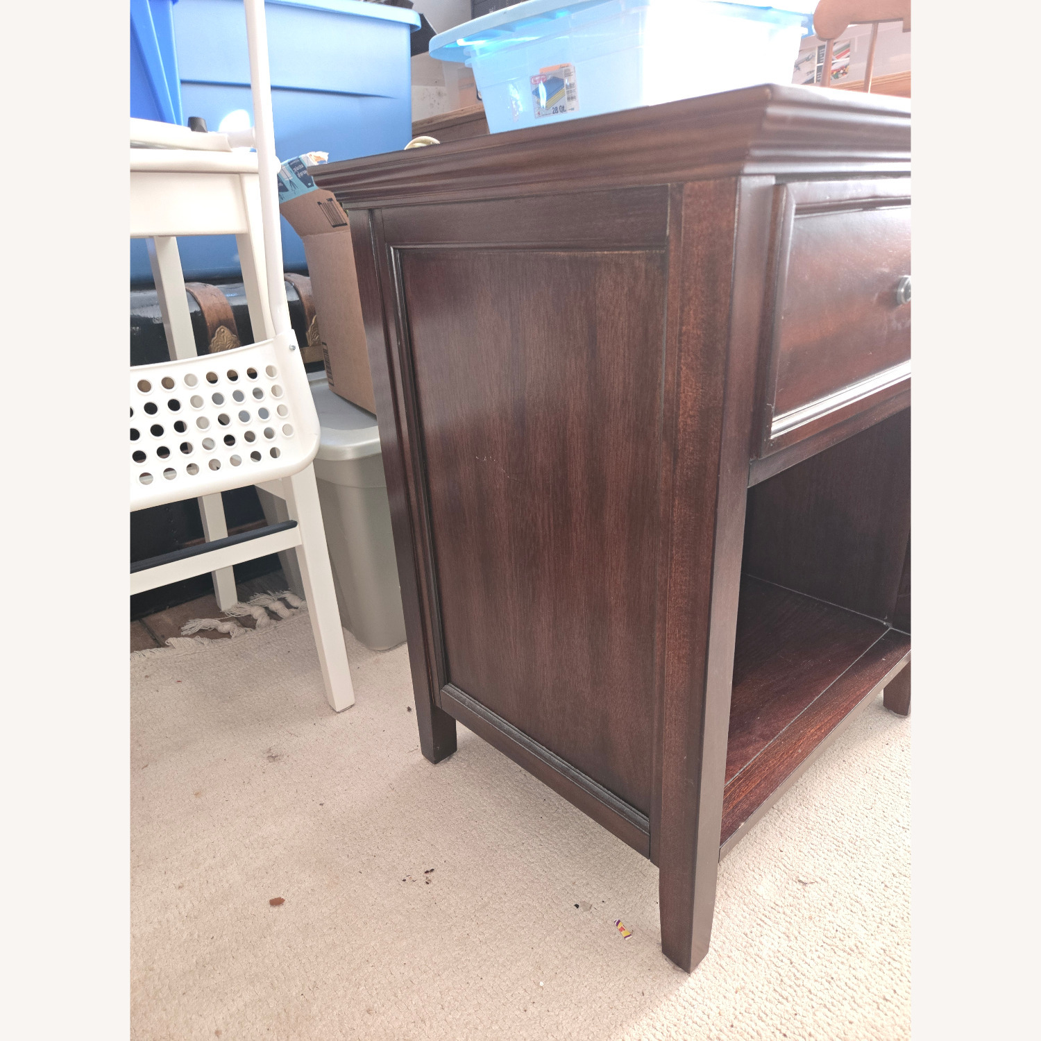 HOM Furniture Spencer Mahogany Finish Nightstand - image-1