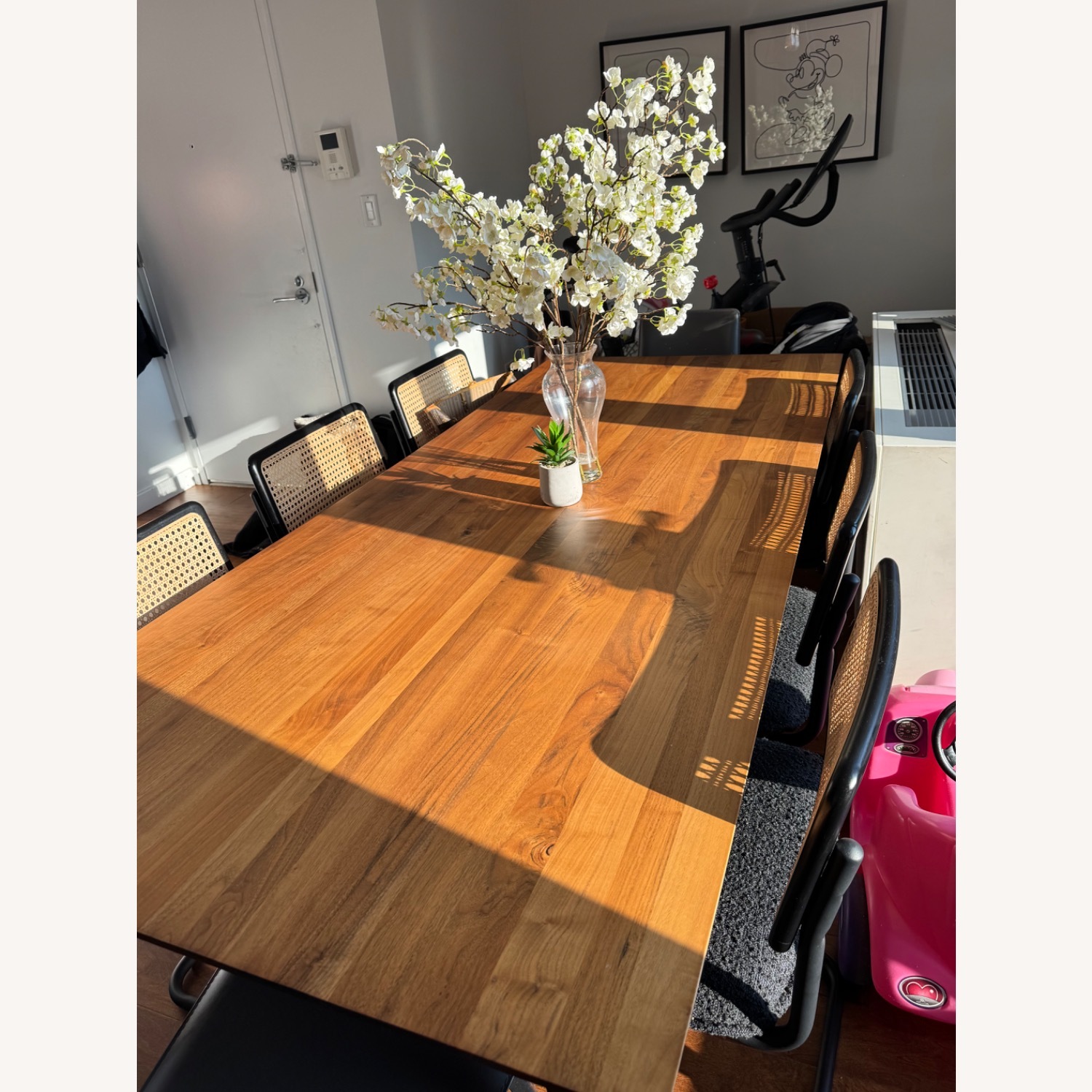Poly and Bark Brown Wood Dining Table - image-4