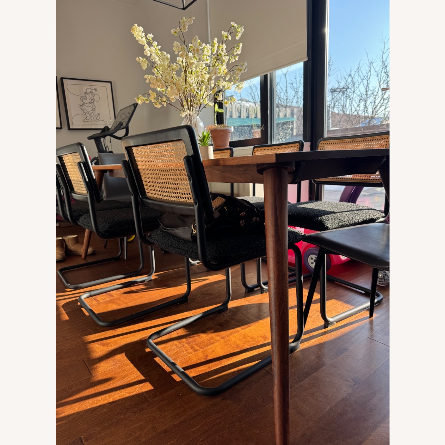 Poly and Bark Brown Wood Dining Table - image-3