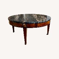 J.B. Van Sciver Co. Portoro Marble Coffee Table
