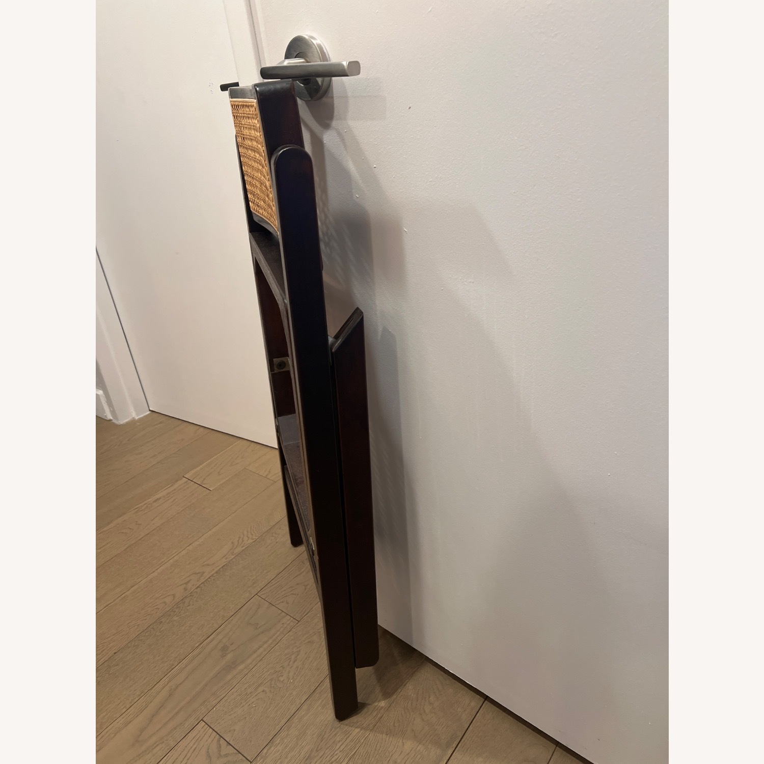 Dark Brown Rattan Dining Chairs - image-5