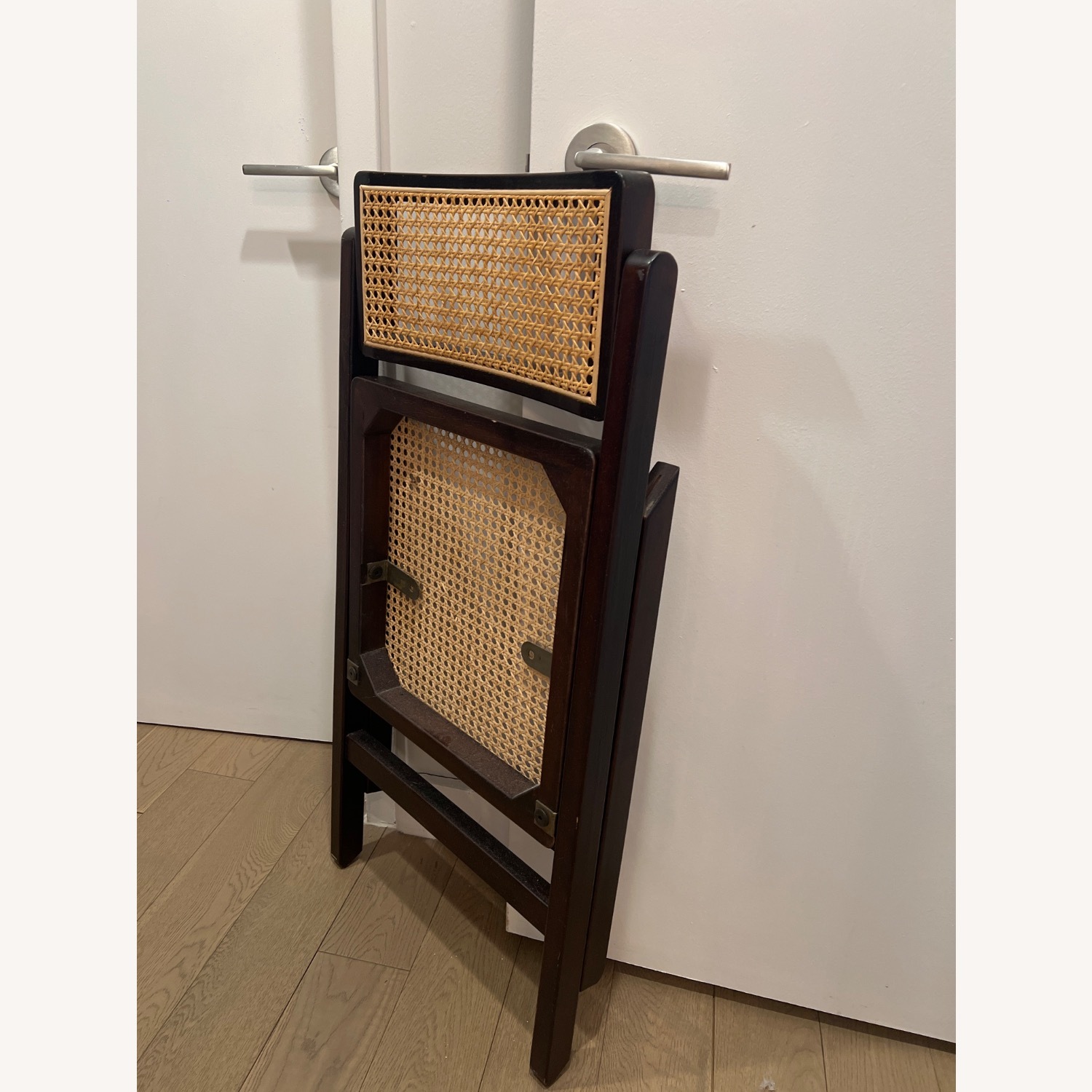 Dark Brown Rattan Dining Chairs - image-4