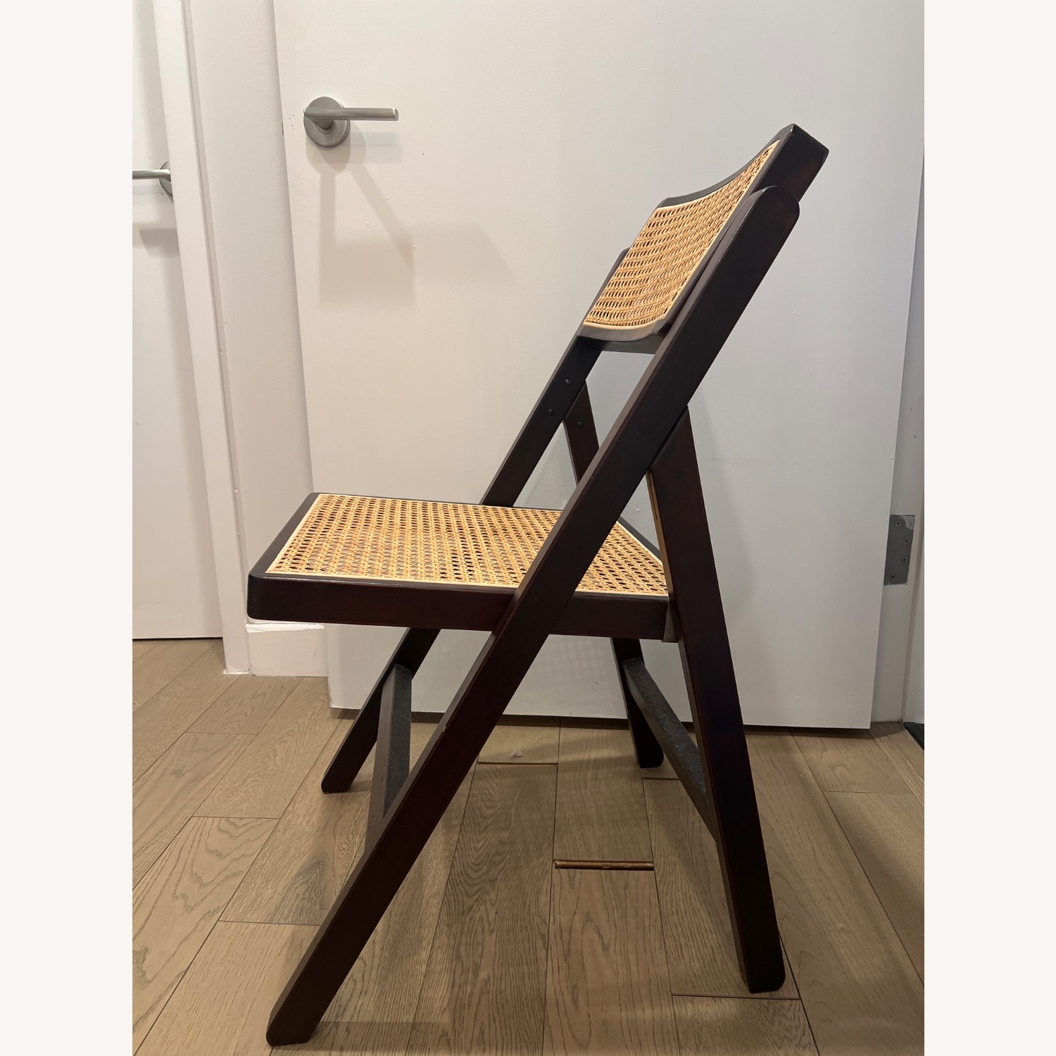 Dark Brown Rattan Dining Chairs - image-2