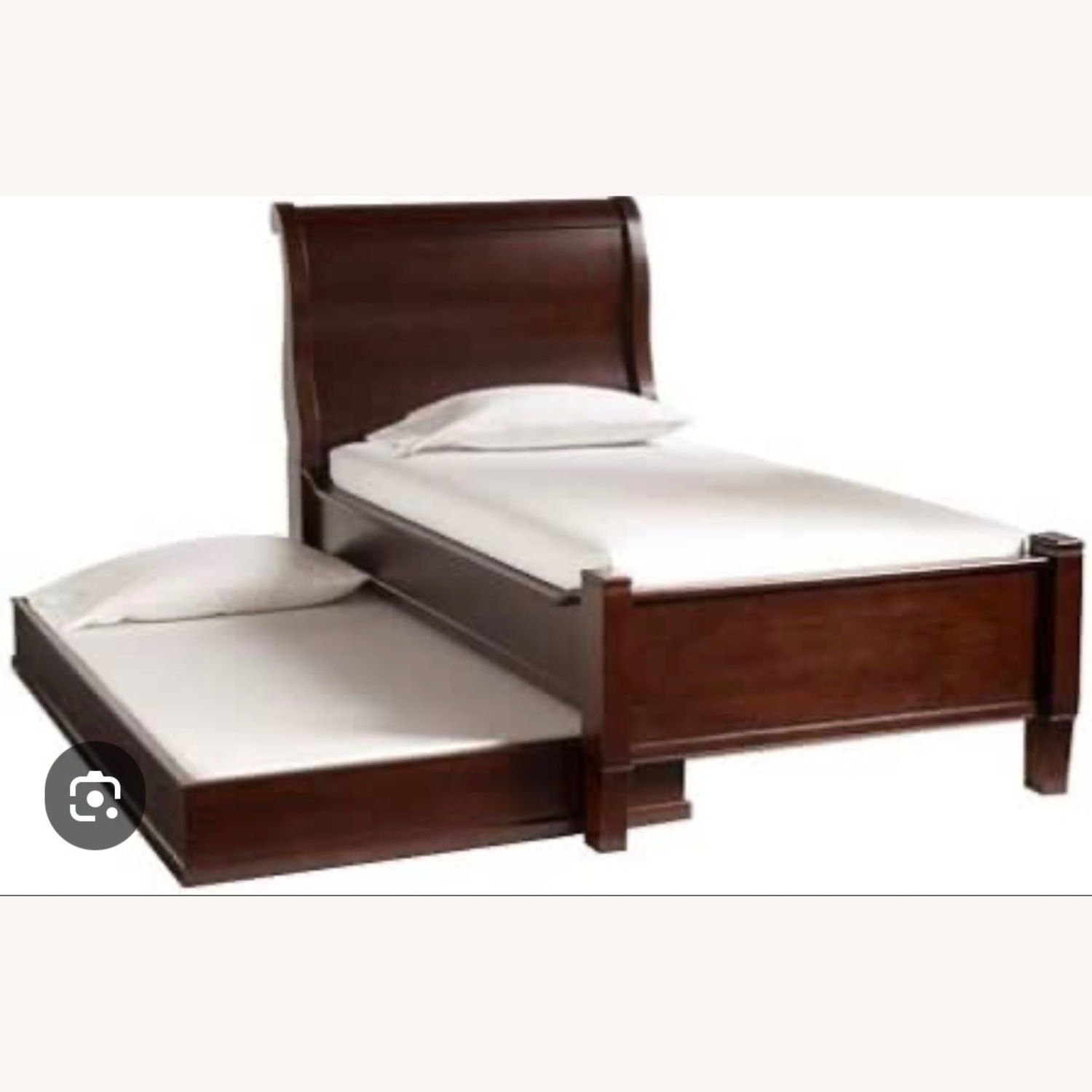 Pttery Barn Larkin Sleigh Bed With Trundle  - image-1