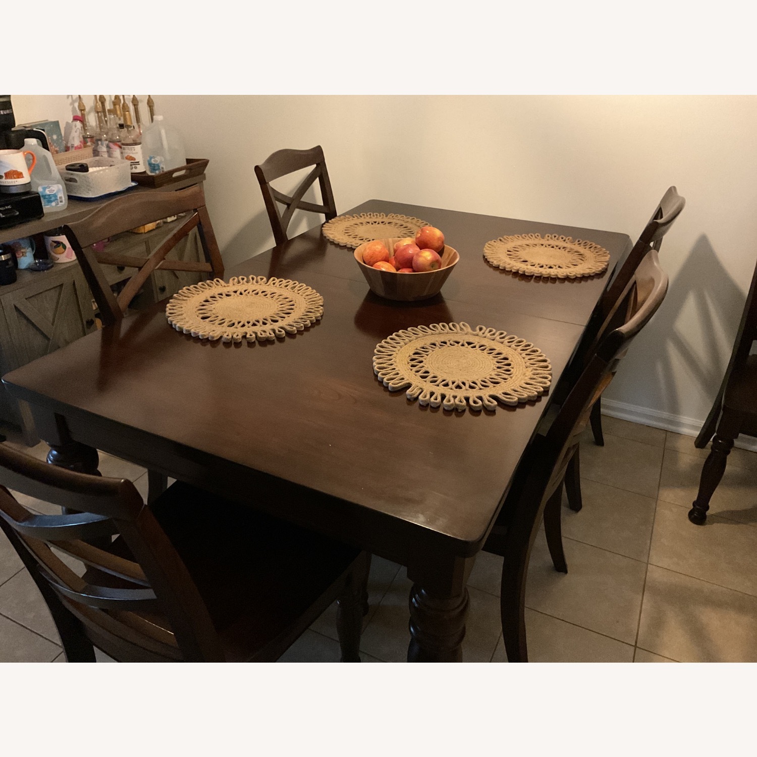 Ashley Furniture Rustic Brown Wood Dining Set - image-2