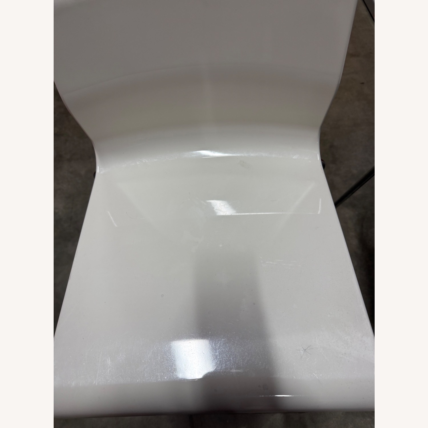 IKEA Bar Stool Counter Height White Chrome Plated - image-3