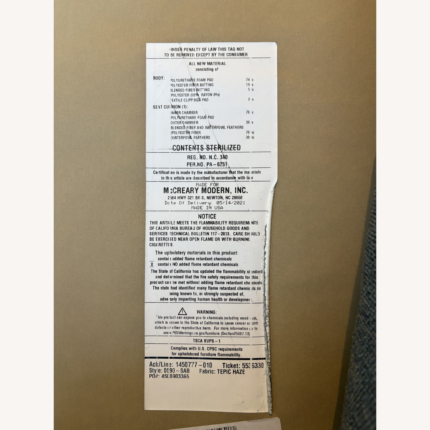 Room & Board Green Fabric 2 Piece Sectional - image-5