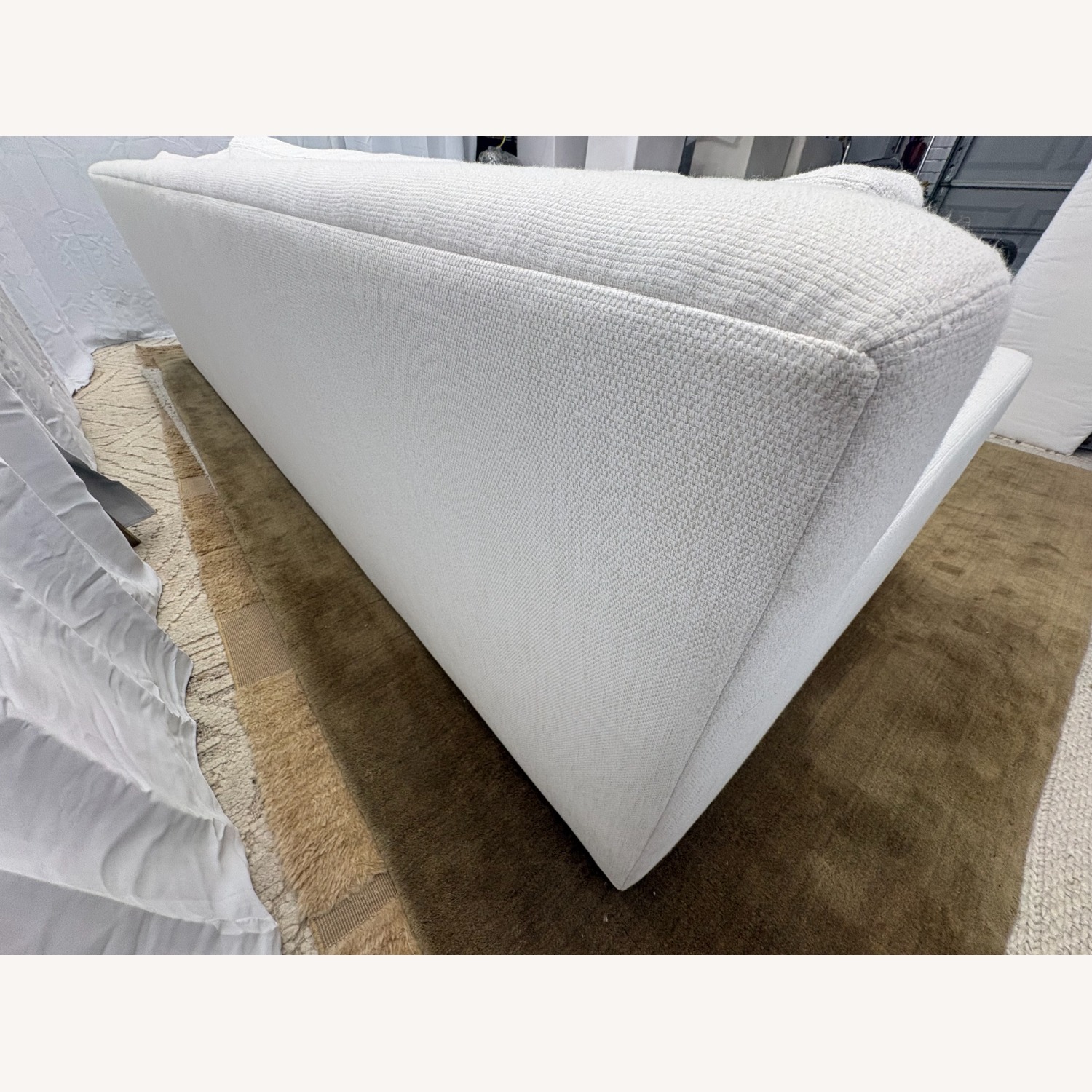 Restoration Hardware Belgian Track Arm Bench-Cushion Sofa - image-21