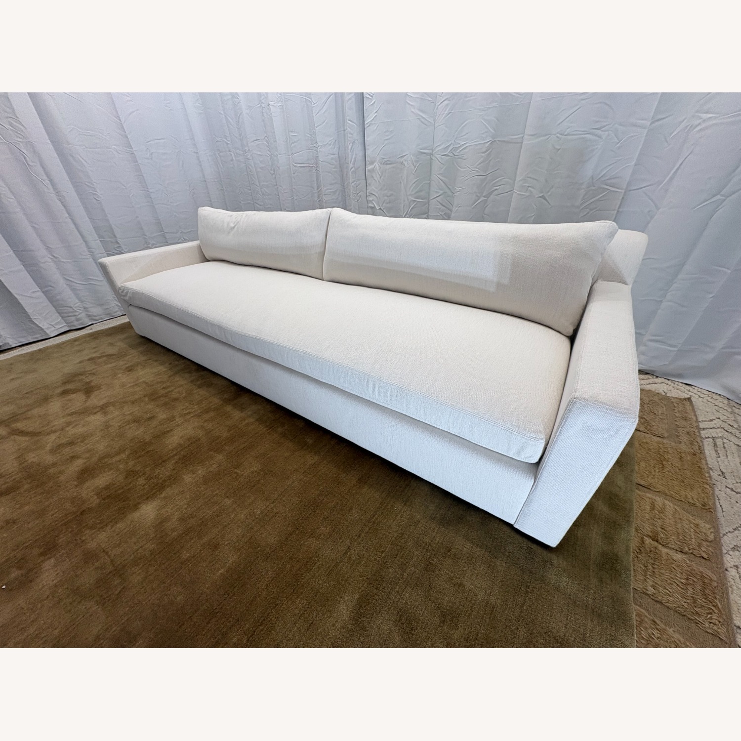 Restoration Hardware Belgian Track Arm Bench-Cushion Sofa - image-26