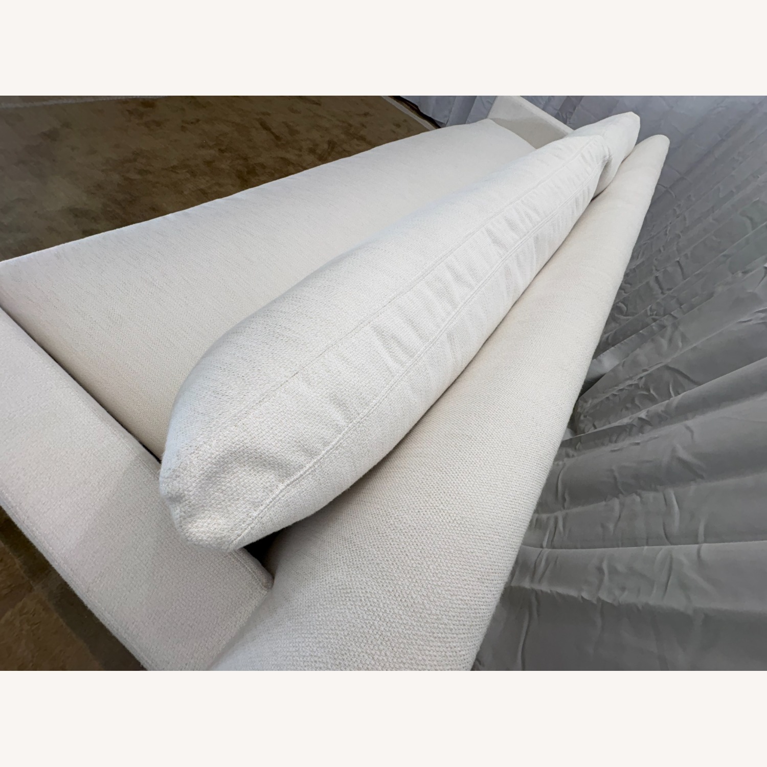 Restoration Hardware Belgian Track Arm Bench-Cushion Sofa - image-5
