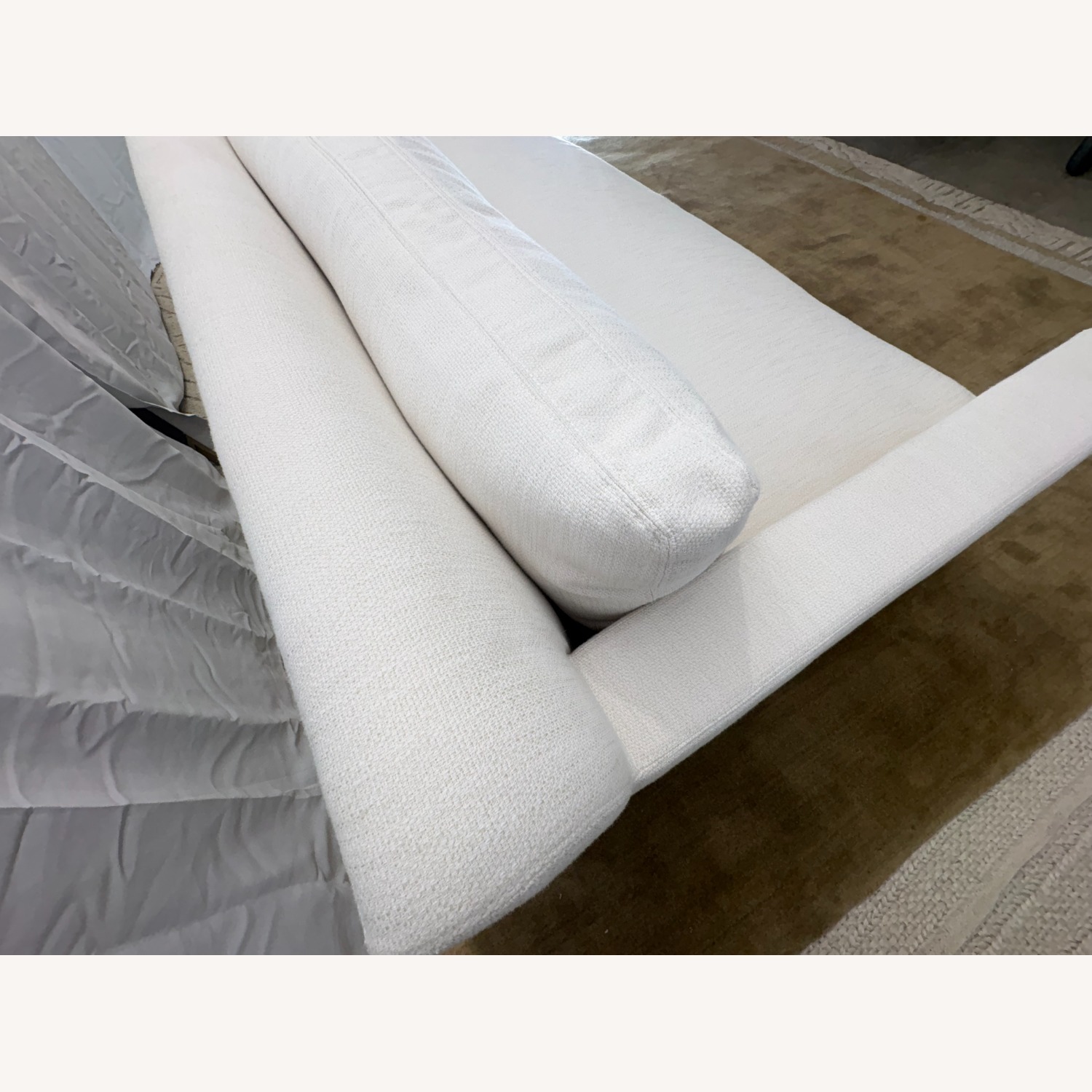 Restoration Hardware Belgian Track Arm Bench-Cushion Sofa - image-11