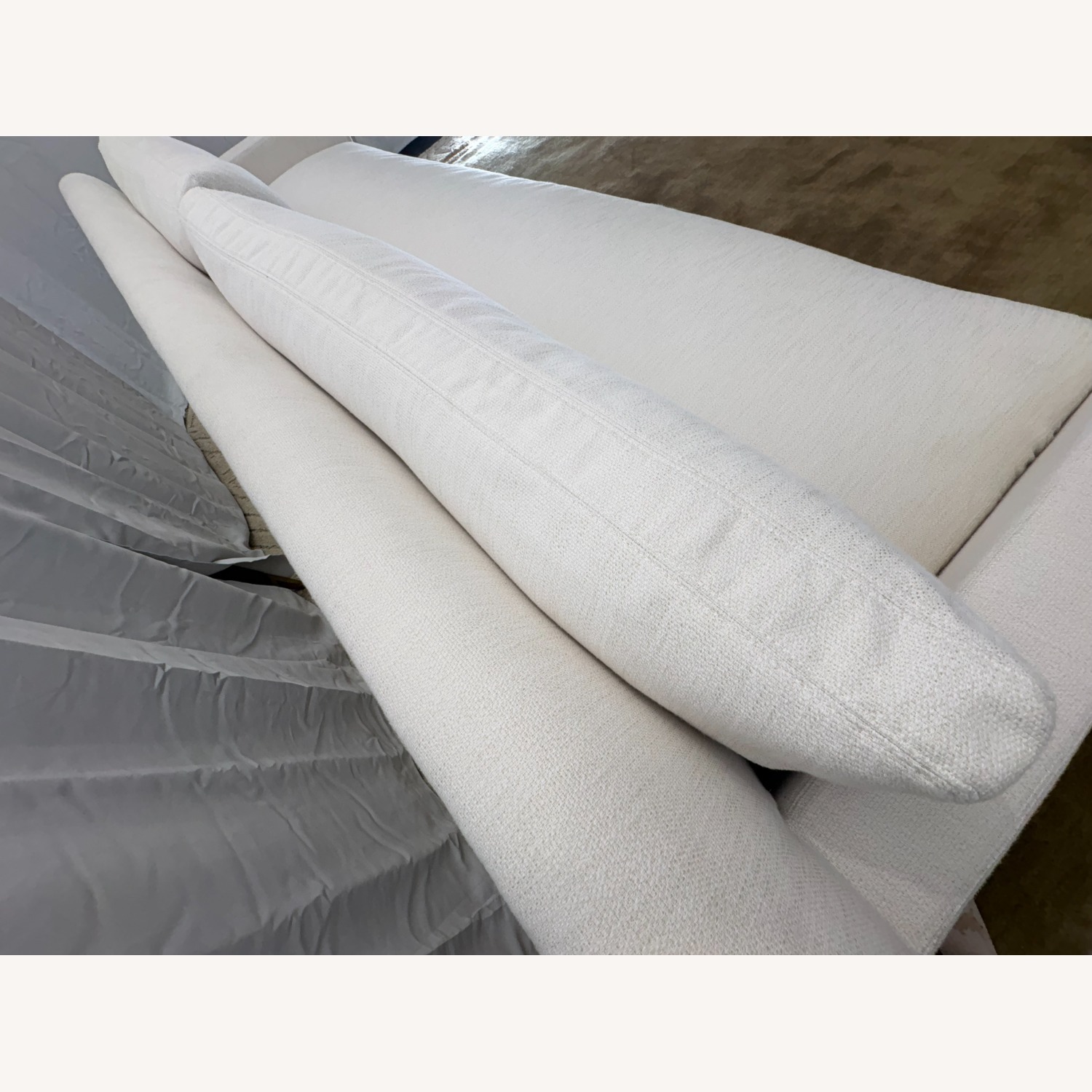 Restoration Hardware Belgian Track Arm Bench-Cushion Sofa - image-6