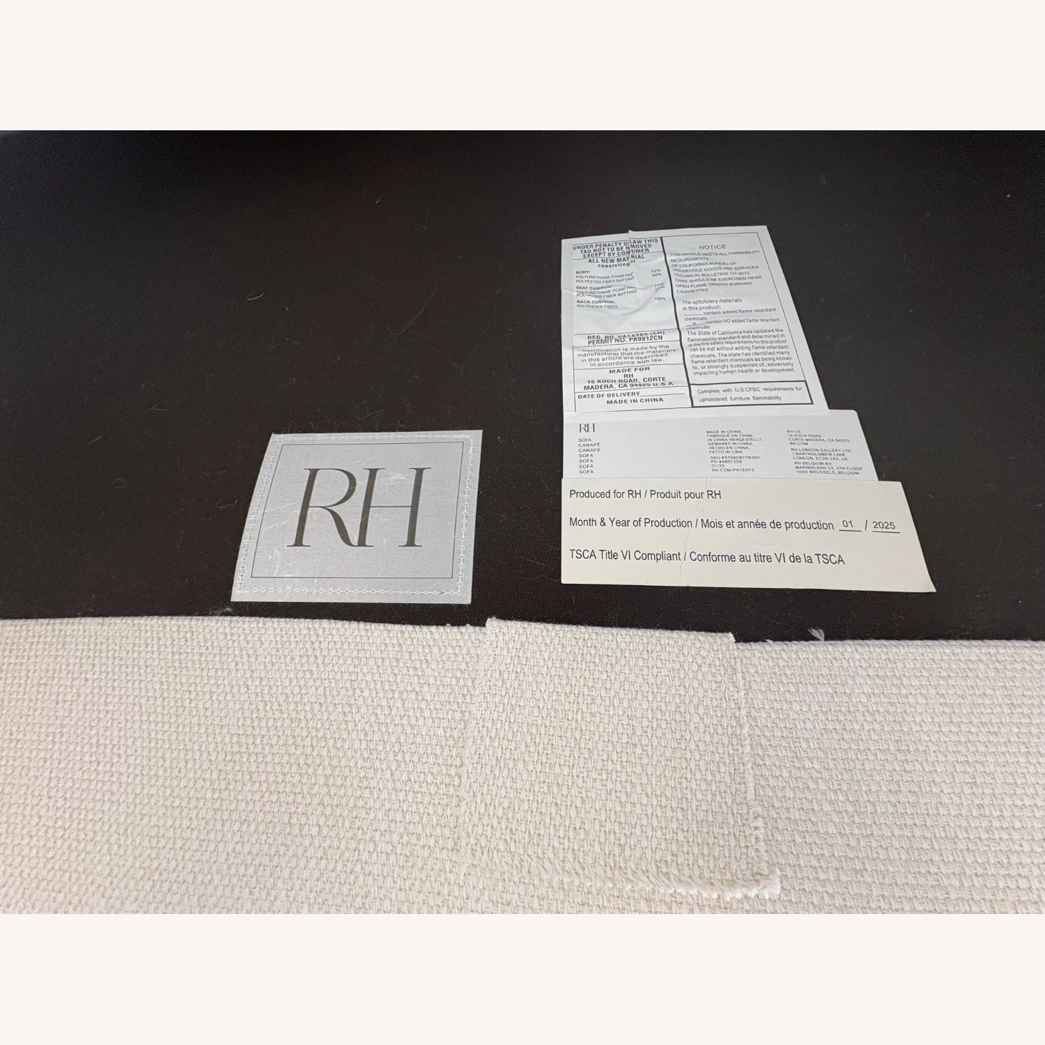 Restoration Hardware Belgian Track Arm Bench-Cushion Sofa - image-28