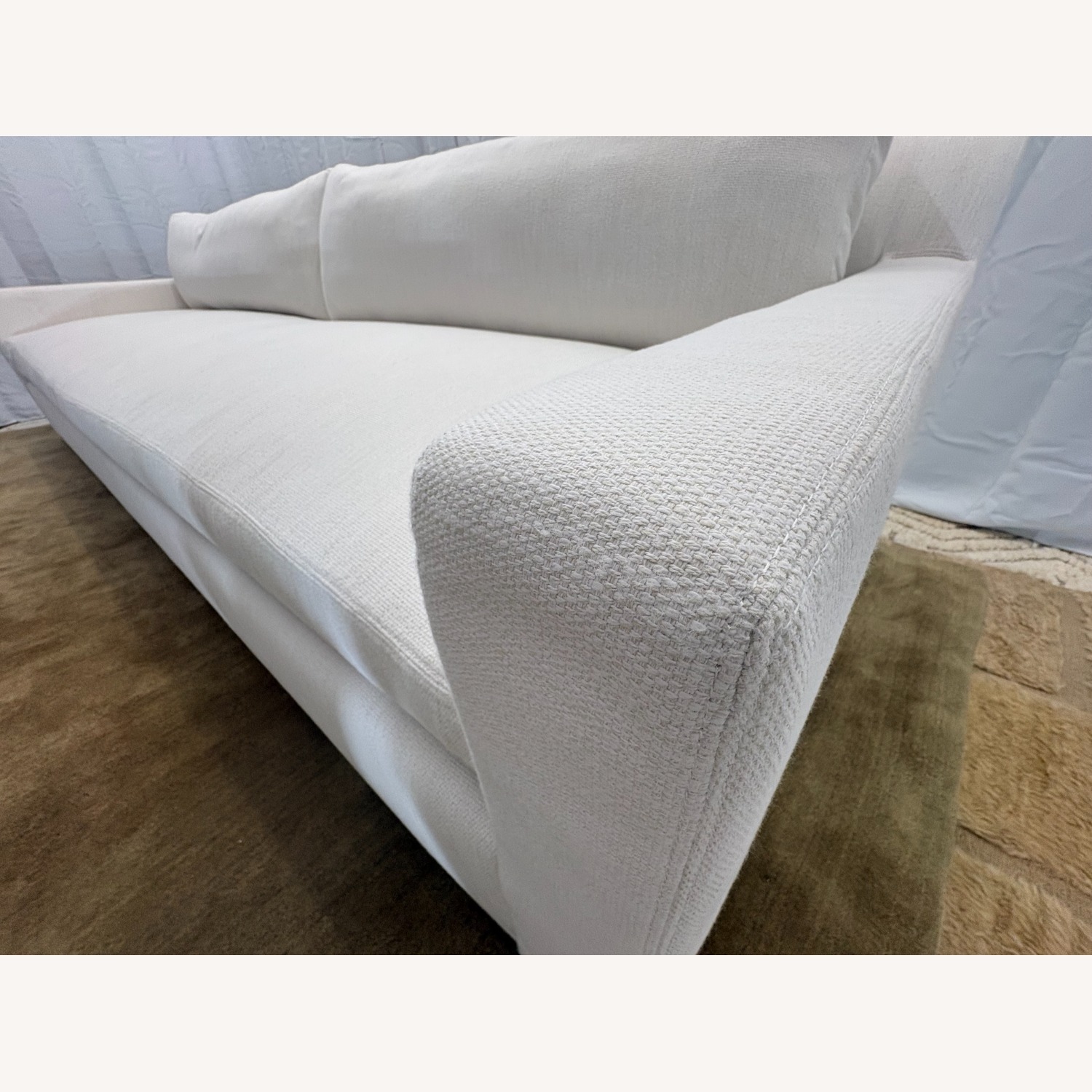 Restoration Hardware Belgian Track Arm Bench-Cushion Sofa - image-18