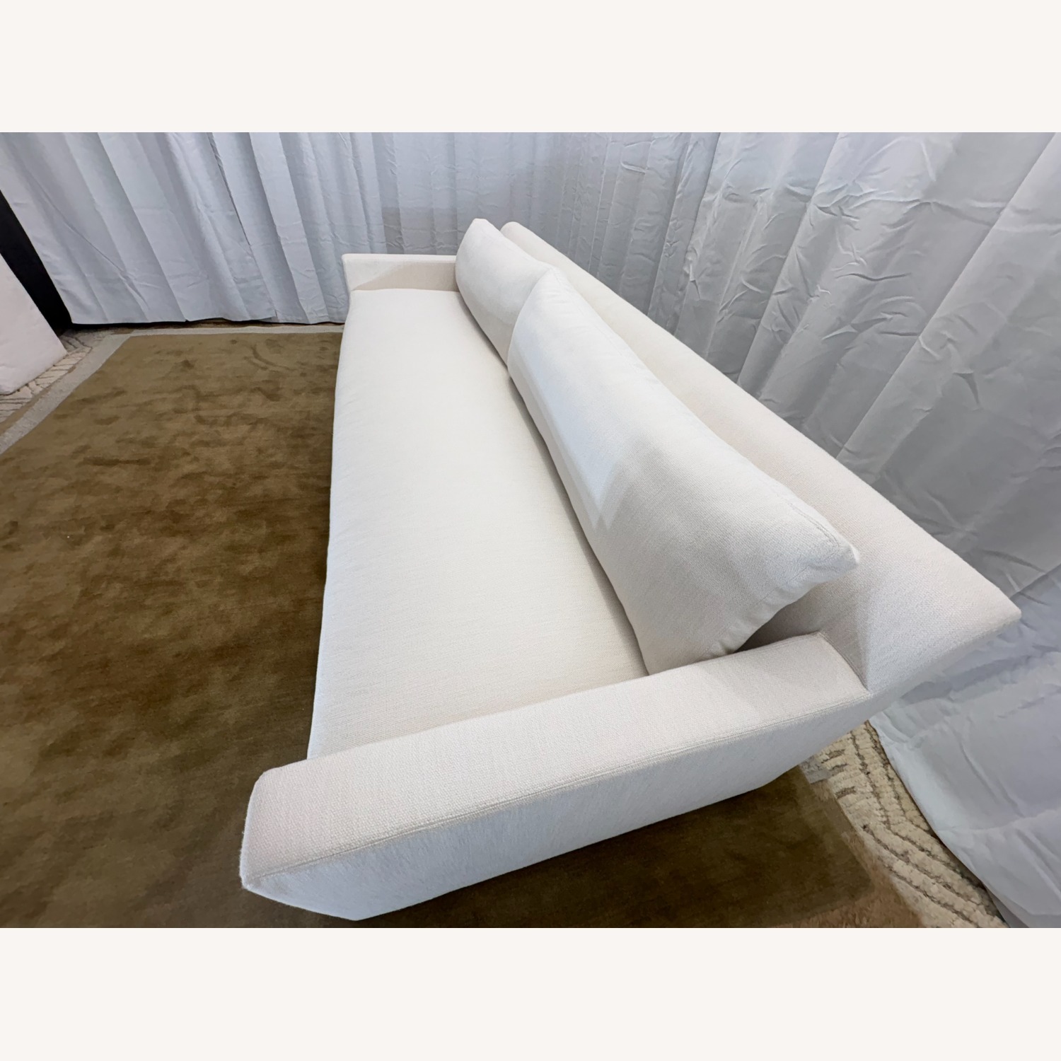 Restoration Hardware Belgian Track Arm Bench-Cushion Sofa - image-22
