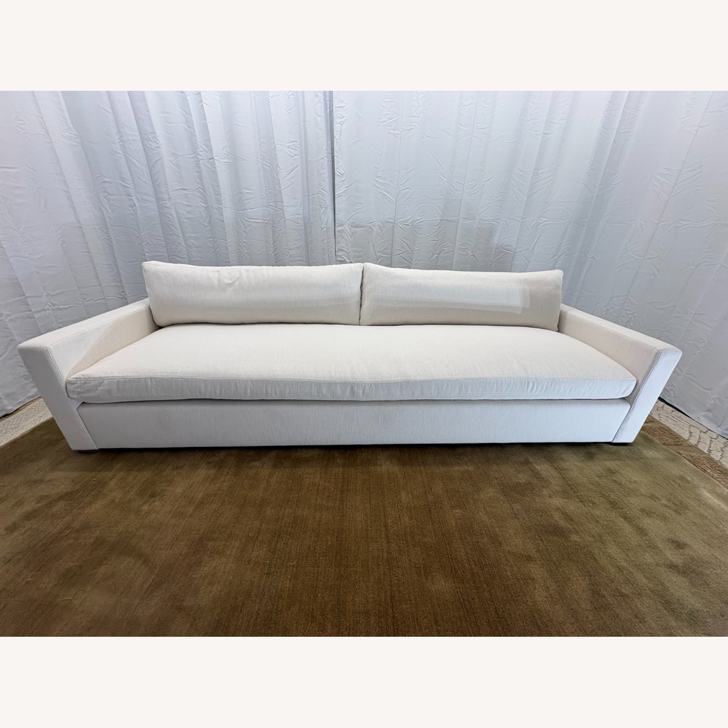 Restoration Hardware Belgian Track Arm Bench-Cushion Sofa - image-25