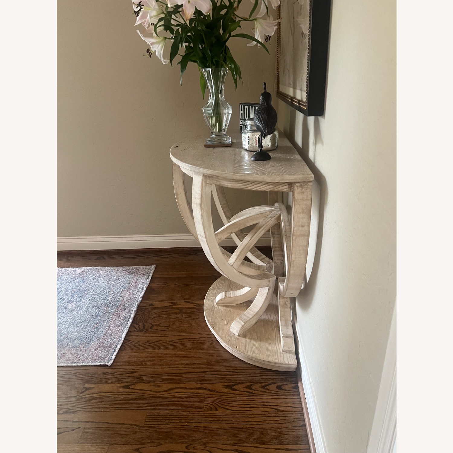 White Wood Side Table - image-2