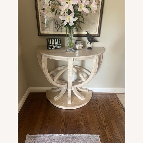 Used White Wood Side Table for sale on AptDeco