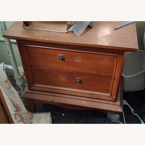 Used Vintage/Antique Dark Brown Wood Nightstands for sale on AptDeco