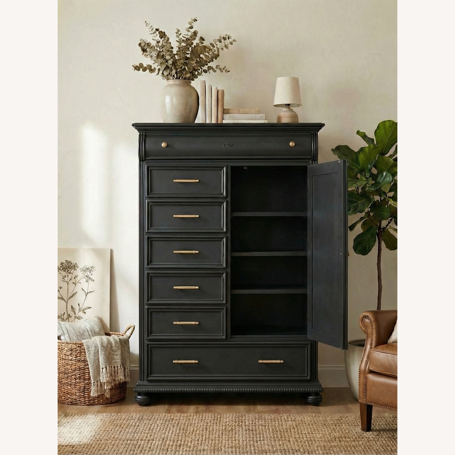 Lexington Furniture Black Dresser - image-1