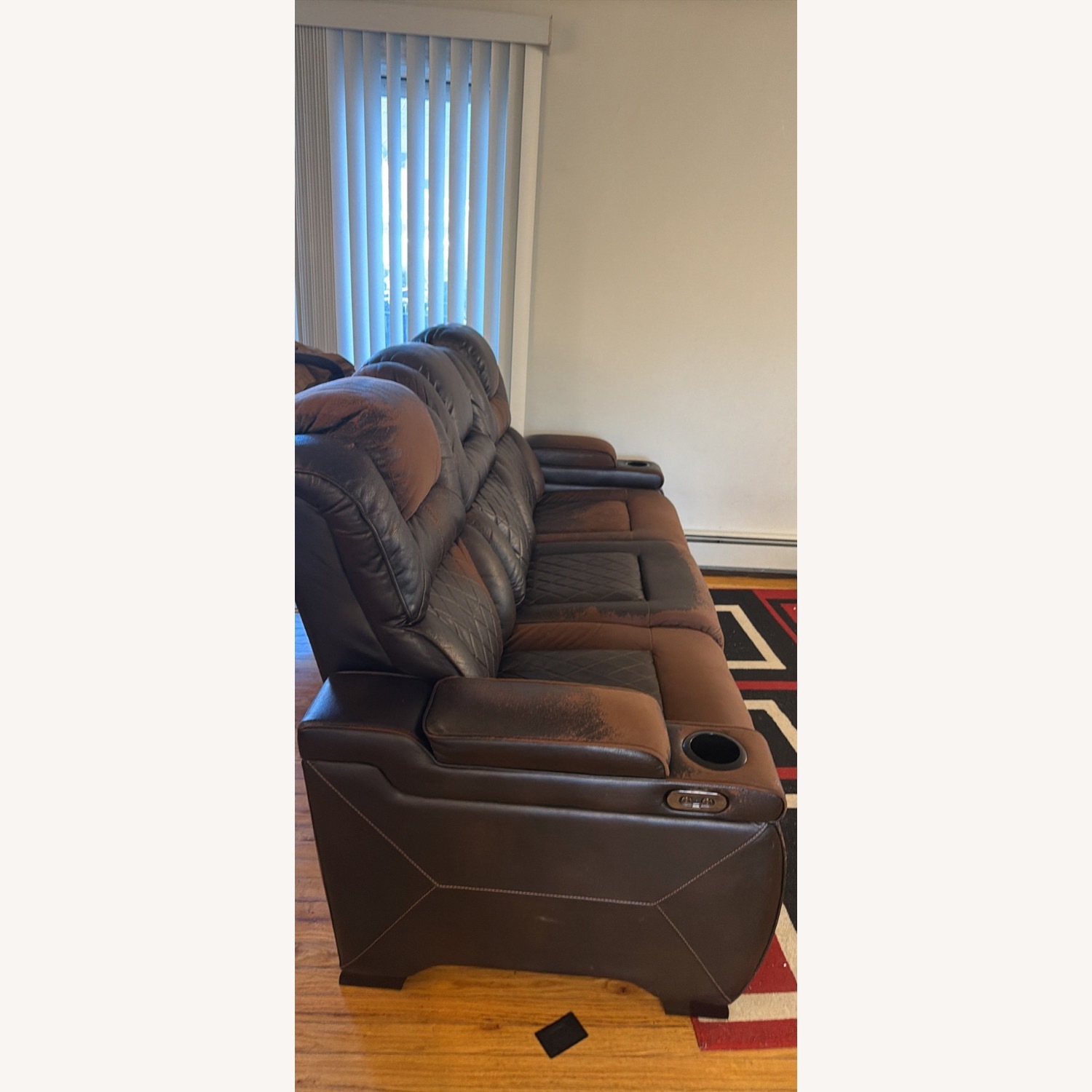 Ashley Furniture Dark Brown 3+ Seater Sofa - image-3