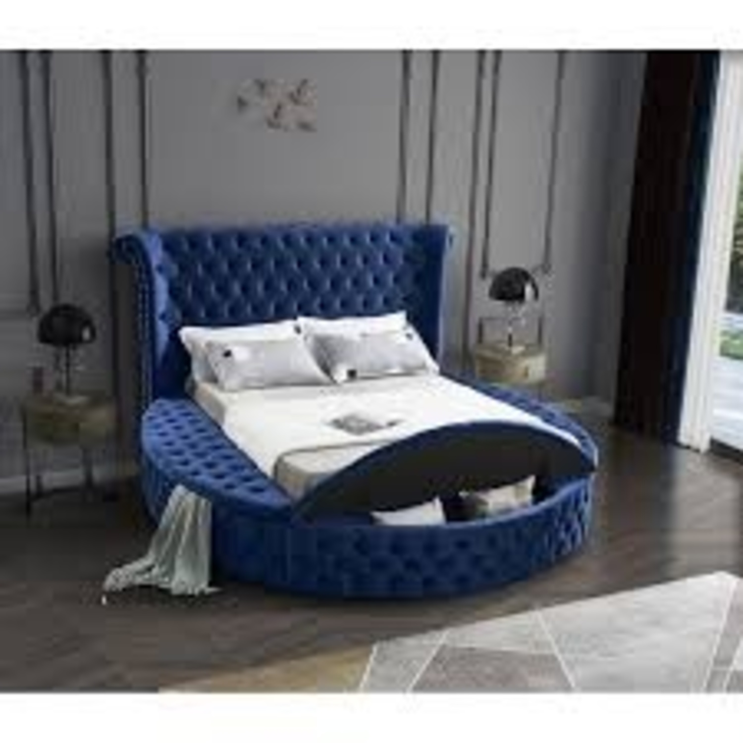 Wildon Home Wingback Bed Queen - image-0