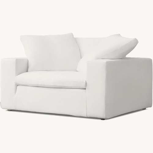 Used Restoration Hardware Cloud Chair Classic 40" Natural for sale on AptDeco