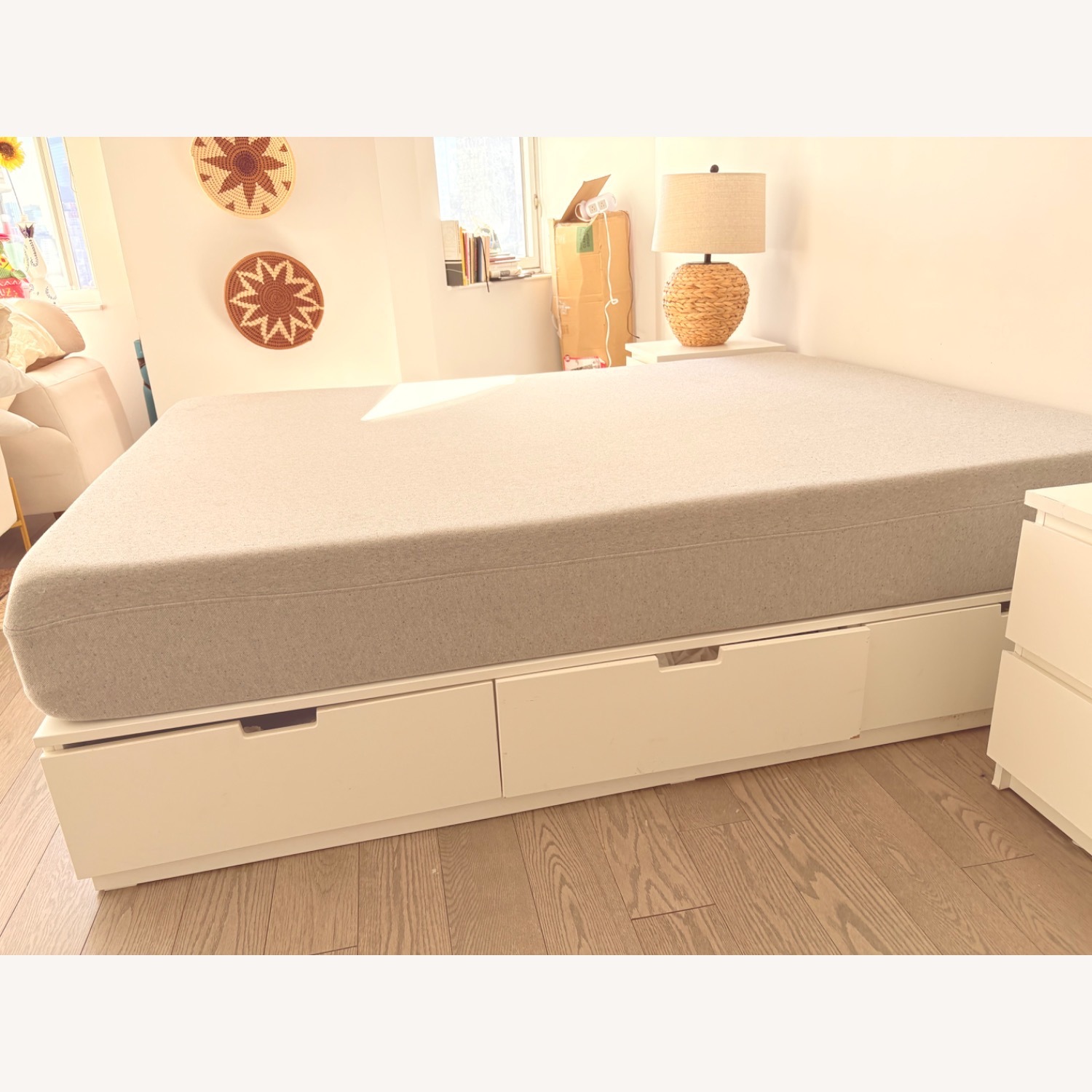 IKEA NORDLI White Queen Bed - image-3