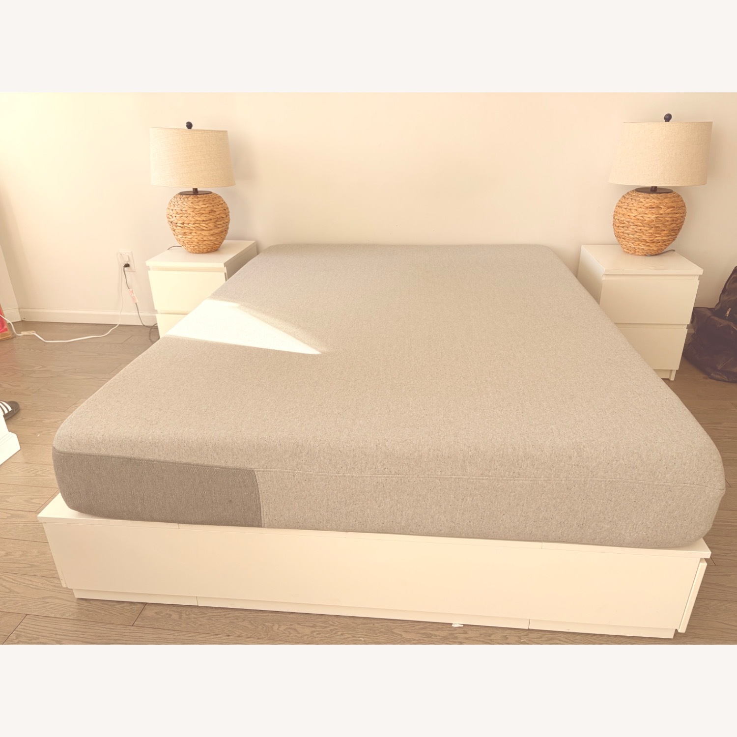 IKEA NORDLI White Queen Bed - image-2