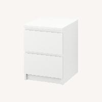 IKEA White Wood Side Table