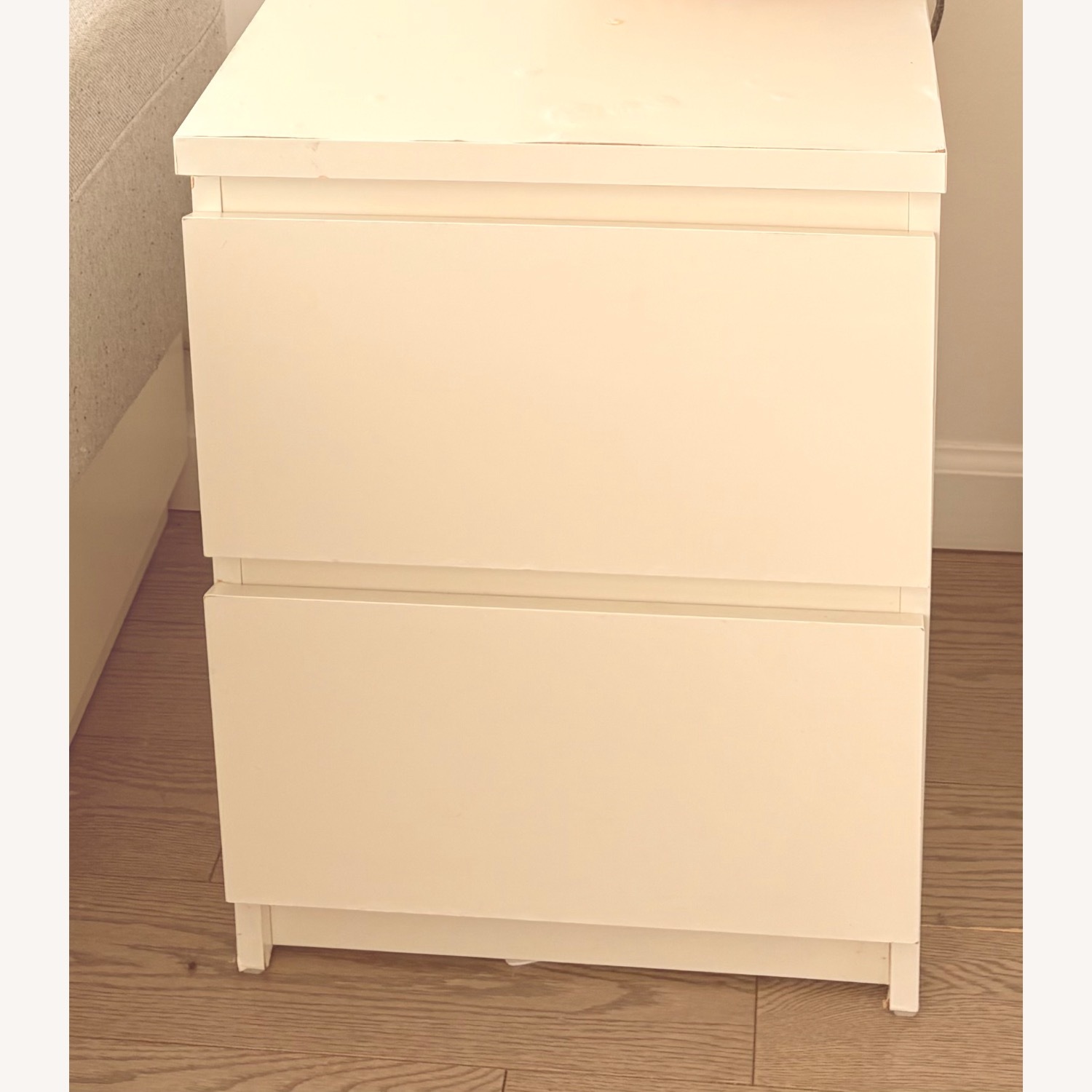IKEA White Wood Side Table - image-1