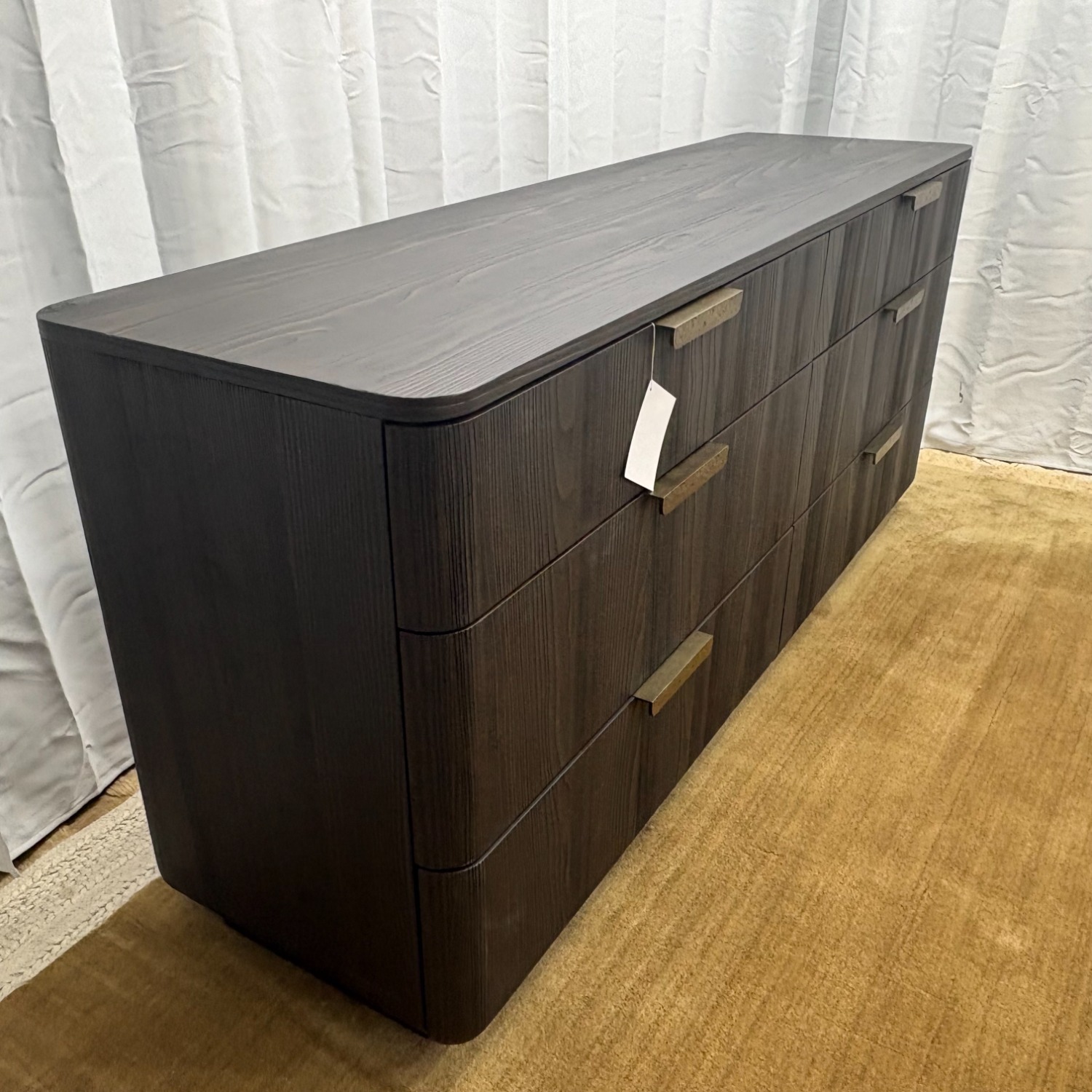 Restoration Hardware Ciro 6 Drawer Dresser Black - image-17