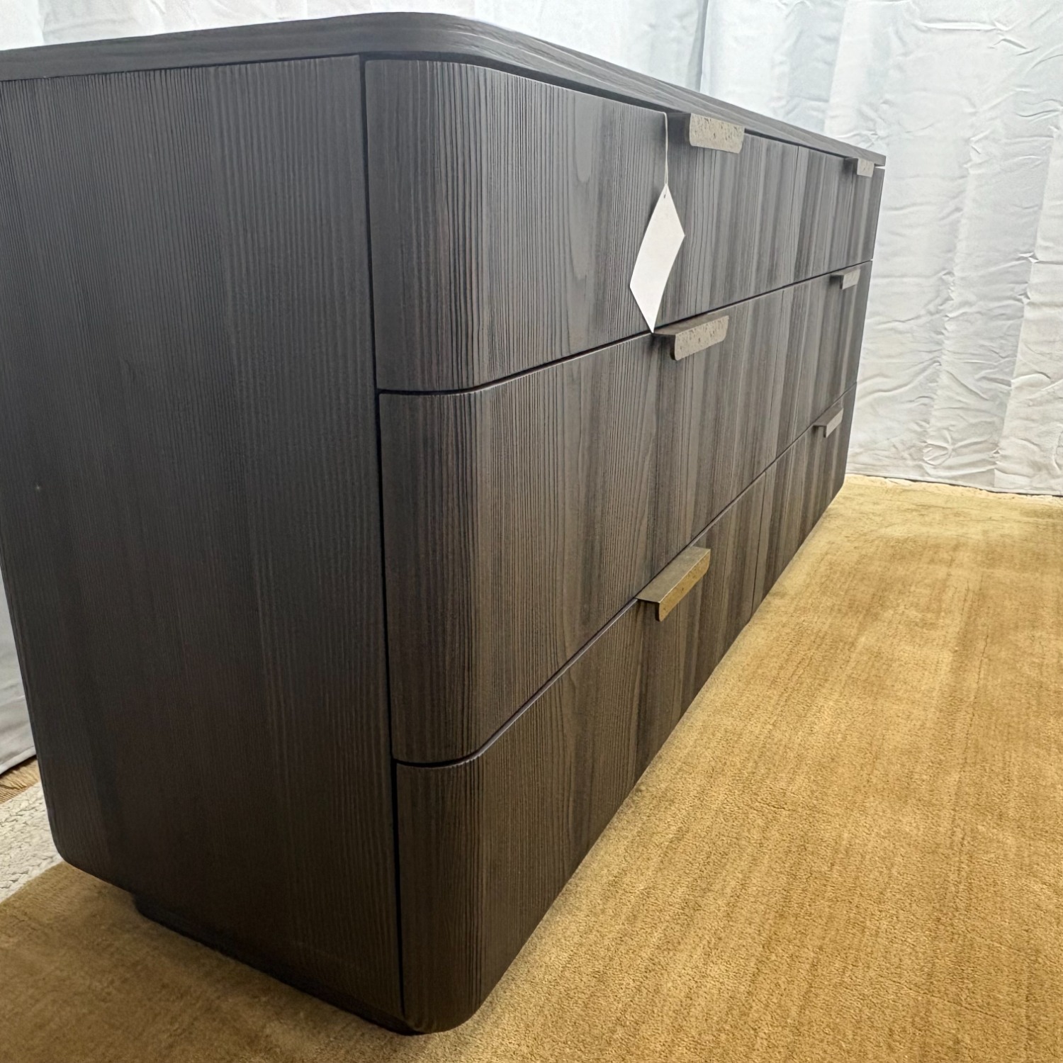 Restoration Hardware Ciro 6 Drawer Dresser Black - image-5