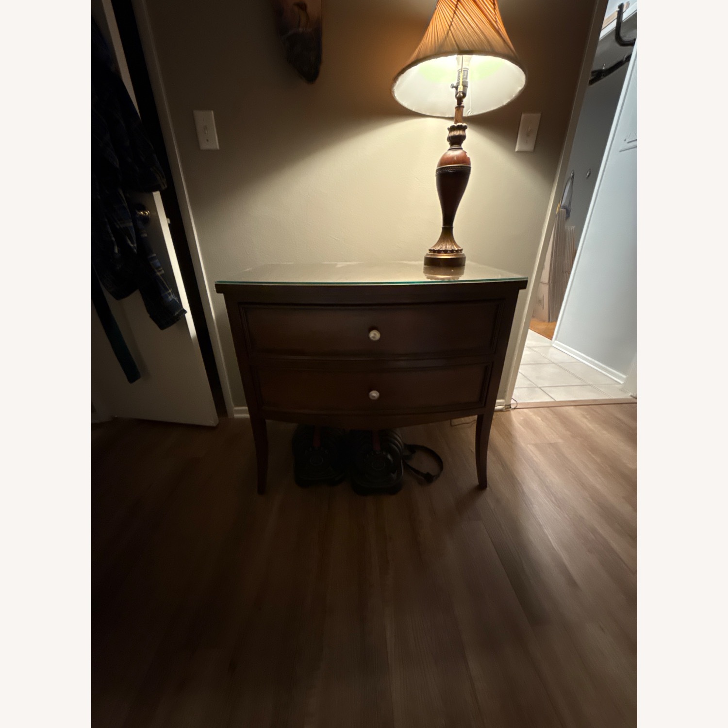 Vintage/Antique Dark Brown Wood Dresser - image-3