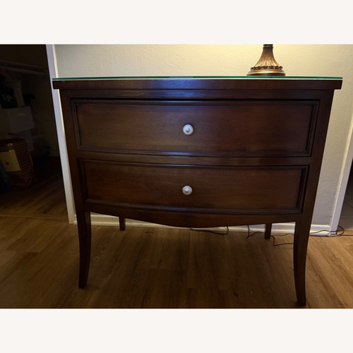 Used Vintage/Antique Dark Brown Wood Dresser for sale on AptDeco