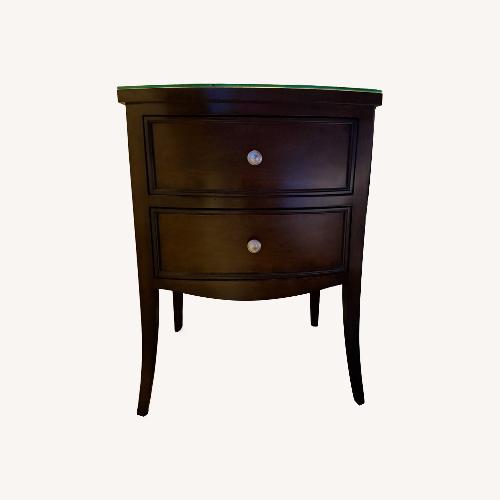 Used Vintage/Antique Dark Brown Wood Nightstand for sale on AptDeco