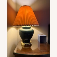 Vintage/Antique Green Ceramic Table Lamp
