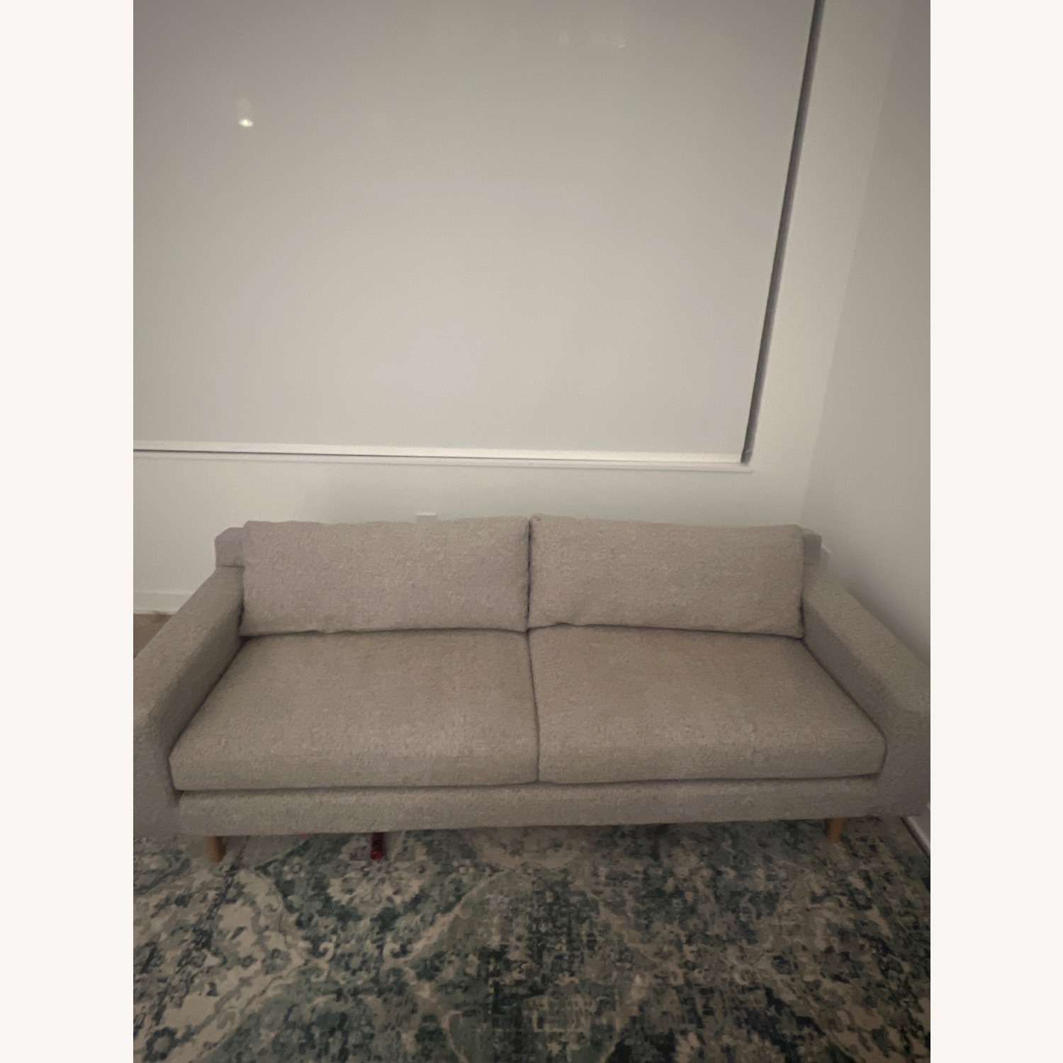 West Elm Light Gray 2 Seater Sofa - image-3