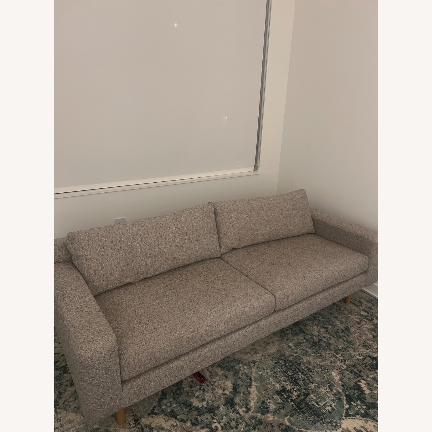 West Elm Light Gray 2 Seater Sofa - image-1